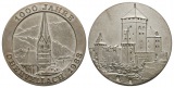 Medaille, 1000 Jahre Obervellach 1968; versilberte Bronze, 18,...