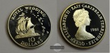 Ostkaribische Staaten 10 Dollars 1981 FM-Frankfurt Feinsilber:...
