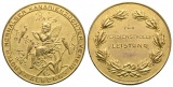Kaninchenzüchterverein - vergoldete Bronzemedaille o.J.; 35,4...