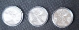 Silbermünzen: 3 x 10 DM 1998 A, Franckesche Stiftungen, gesam...