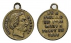 Bronzemedaille 1868, gehenkelt; 0,77 g; Ø 13,5 mm