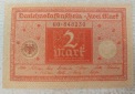 2 Mark Deutsches Reich 1920 Ro.65b UNZ