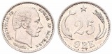 Denmark, Kingdom, Christian IX, 25 Ore Silver 1900/800
