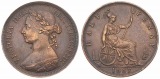 Great Britain, Kingdom, Victoria, 1/2 Penny Bronze 1887