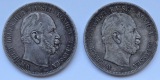 Kaiserreich: Preußen, 5 Mark Wilhelm I. (Jaeger 97), 2 Stück...