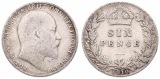 Great Britain, Kingdom, Edward VII, 6 Pence Silver 1910