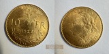 Schweiz 10 Francs 1922 (1911-1922) B Helvetia MM-Frankfurt KM#...