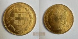 Schweiz 20 Francs 1895 (1883-1896) B (Libertas) MM-Frankfurt K...