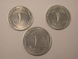 J31  Algerien 3 Münzen 1964 in unc   Originalbilder