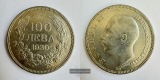 Bulgarien 100 Leva Boris III 1930 FM-Frankfurt KM#43 Feinsilbe...