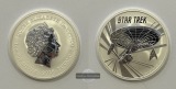 Tuvalu 1 Dollar 2016 Star Trek  FM-Frankfurt  Feinsilber: 31,1g
