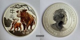Australien / 1 Dollar 2021 Jahr des Ochsen/Ox (Coloured) FM-Fr...