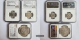 Lot: China / 2x 2 Jiao 1920/29 & 1 Yuan 1934 NGC Graded FM-Fra...