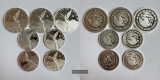 Lot: Mexiko / 4x 1/4 + 3x 1/2 Onza Libertad div. Jg. Proof FM-...