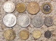 Set 010: Frankreich Münzlot mit 12 verschiedenen Münzen
