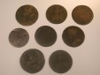 Lot  8 alte große Kupfermünzen gering erhalten   Originalbilder
