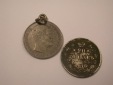 Dänemark 1856 Russland 1915 2 Münzen Silber   Originalbilder