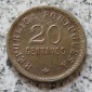 Angola 20 Centavos 1921, Belegstück