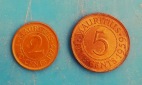 Mauritius 5ct 1959 u 2ct 1975 in UNC.!