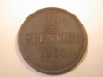 J11  Braunschweig Wolfenbüttel  2 Pfennig 1851 in f.ss   Orig...