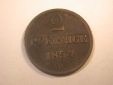 J11  Braunschweig Wolfenbüttel  2 Pfennig 1854 in s-ss  Origi...
