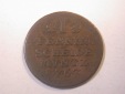 J11  Br. Calenberg Hannover  1 Pfennig 1763 in s-ss    Origina...