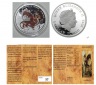 Kirofa - TUVALU-2012- RED WELSH DRAGON - 1 OZ SILVER 999 PROOF...
