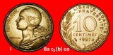 Ⰺ BIENE (1962-2001): FRANKREICH ★ 10 CENTIMES 1997 GERADE ...