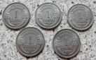 Frankreich 1 Franc 1945, 1848 B, 1949 B, 1957 und 1959