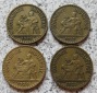 Frankreich 2 Francs 1922, 1923, 1924 und 1925