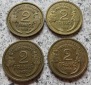 Frankreich 2 Francs 1932, 1933, 1934 und 1936