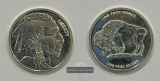 USA 1 Ounce CNT Mint (Buffalo Nickel) k. A. FM-Frankfurt Feins...