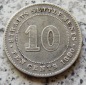 Straits Settlements 10 Cents 1890 H