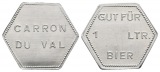 Bayern; Augsburg; Carron du Val, Gut für 1 Ltr. Bier; Menzel 943