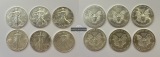 USA 6x 1 Dollar (1986-2021) LOT Walking Liberty FM-Frankfurt K...