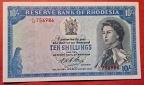 RHODESIA 10 Shillings 1968, prefix L14, Wz. Rhodes, Erhaltung ...