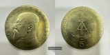 DDR 5 Mark (Robert Koch) 1968 FM-Frankfurt KM#19 CuNi: 9,7g