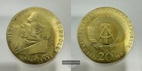 DDR 20 Mark (Wilhelm von Humboldt) 1967 FM-Frankfurt KM#18 Fei...