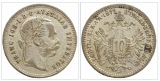 Österreich  10 Kreuzer, 1872 Silber 0,400