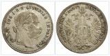 Österreich  10 Kreuzer, 1872 Silber 0,400