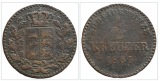 Württemberg  ½ Kreuzer, 1863 Wilhelm I.