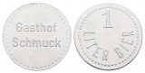 Bayern; Arget; Gasthof Schmuck, 1 Liter Bier; Menzel 667.1