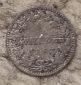 Frankfurt 1 Kreuzer 1863, Silber, etwas abgegriffen