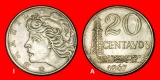 Ⰺ EFFIGIE (1967-1979): BRASILIEN ★ 20 CENTAVO 1967! ENTDEC...