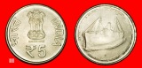 Ⰺ SCHIFF NACH KANADA: INDIEN ★ 5 RUPIEN 1914-2014 DIAMANT!...