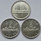 Kanada: Lot aus drei Silberdollars, zusammen 56 g Feinsilber