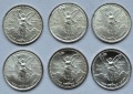 Mexiko: 6 x 1/20 Silberunze Libertad, zusammen 9,3 g Feinsilber