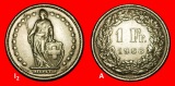 Ⰺ GROSSBRITANNIEN (1850-2026): SCHWEIZ ★ 1 FRANKEN 1968! E...
