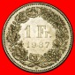 Ⰺ MIT EXTRASTERN (1850-2026): SCHWEIZ ★ 1 FRANKEN 1987B! S...