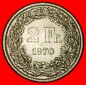 Ⰺ OHNE STERN (1860-2026): SCHWEIZ ★ 2 FRANKEN 1970! STEMPE...